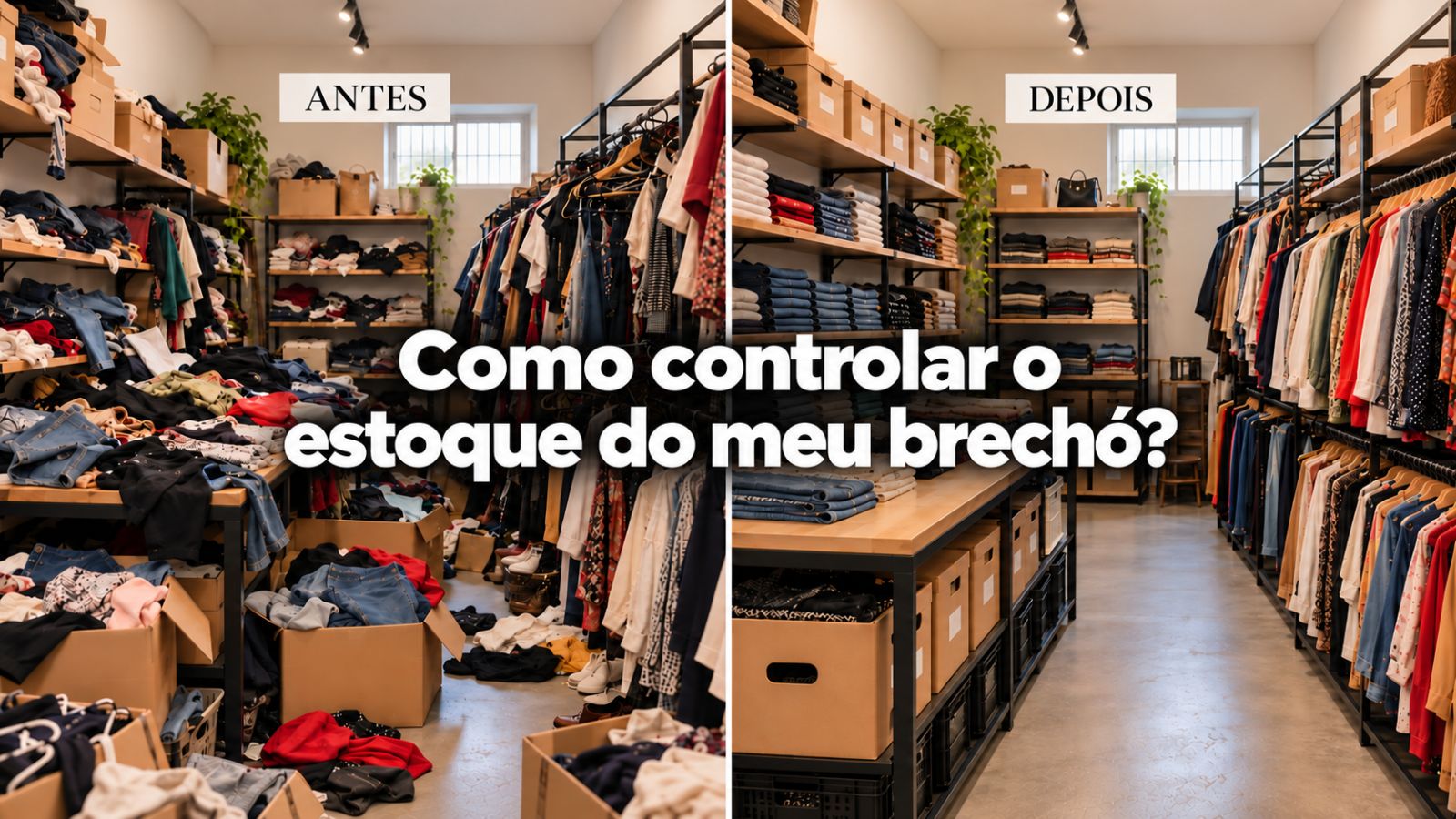 Como organizar o estoque de um brechó: guia prático para controlar cada peça